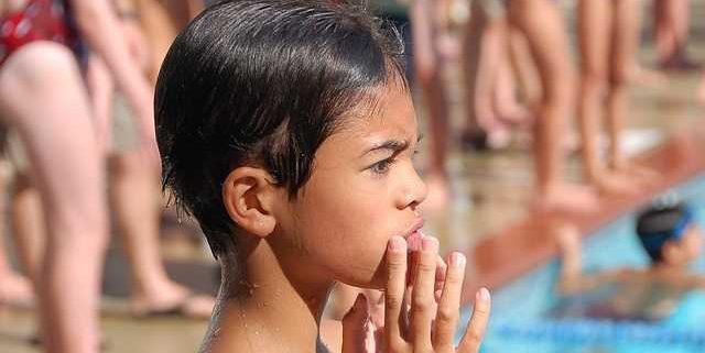 Girl Pees In Pool